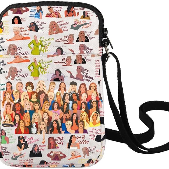 Housewives Crossbody Bag Canvas Large Capacity Housewives NY Gift - Picture 1 of 7